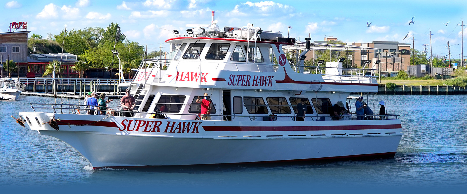 The Super Hawk fishing boat at Point Lookout, Long Island