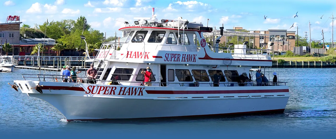The Super Hawk fishing boat at Point Lookout, Long Island