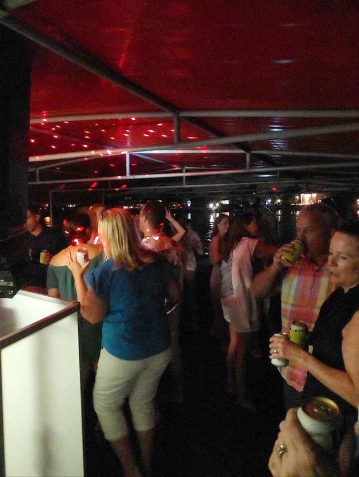 Evening moonlight party-boat cruise aboard the Super Hawk on Long Island
